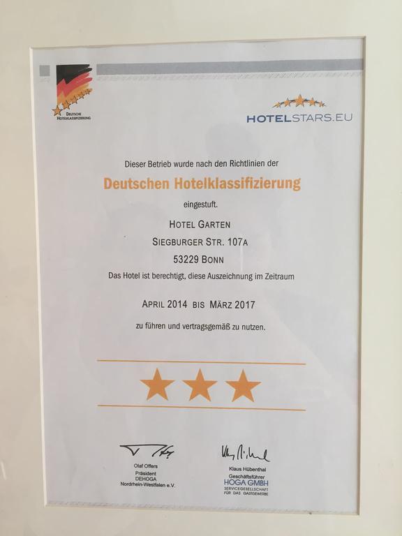 Hotel Garten Bonn Dış mekan fotoğraf